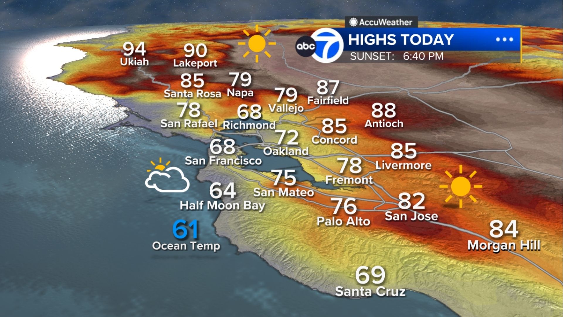 AccuWeather Forecast: Relief from heat is here with fog along the coast
       — ABC 7 Bay Area, Belvedere Community news