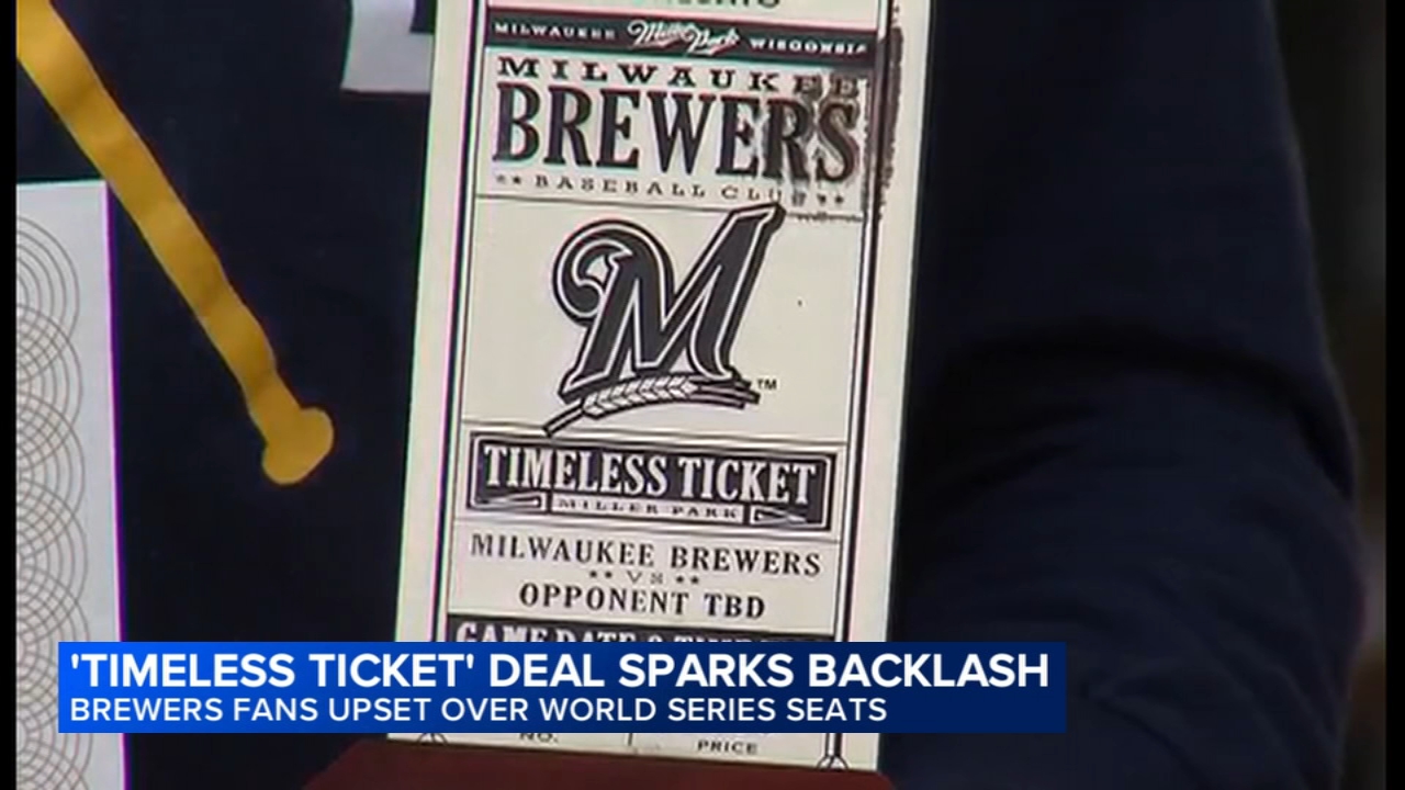 Brewers 'Timeless Ticket' holders say the team isn't fully honoring deal for World Series seats
       — ABC 7 Bay Area, Belvedere Schools news