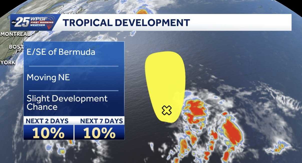 Low-pressure system near Bermuda has limited chance of development — WPBF West Palm Beach