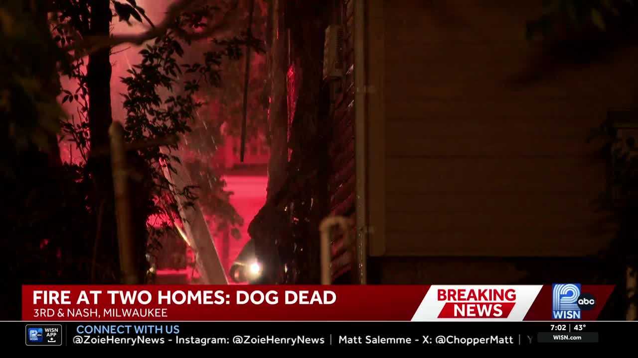 Dog killed during overnight fire that spread from one Milwaukee home to a second — WISN 12 Milwaukee, Belvedere Community news